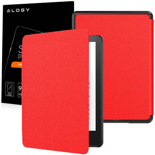 Etui Alogy Smart Case do Kindle Paperwhite 5 / V (11 gen.) Czerwony + Szkło Alogy