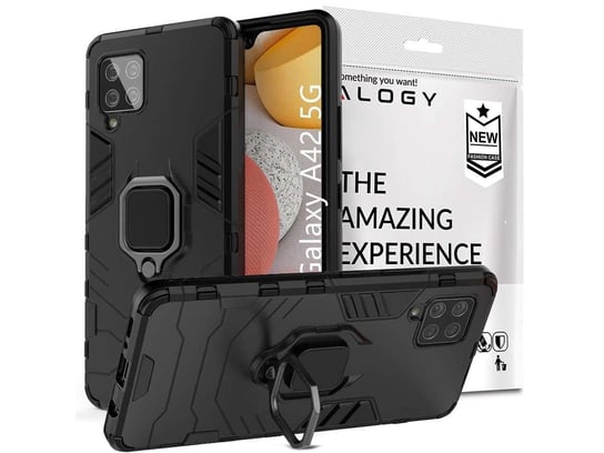 Etui Alogy Stand Ring Armor do Samsung Galaxy A42 5G czarne Samsung Electronics