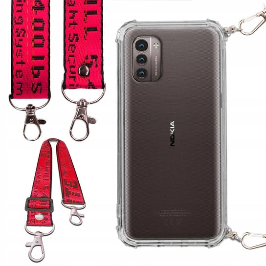 ETUI ANTI-SHOCK do NOKIA G11 4G +SMYCZ CZERWONA Funnycase