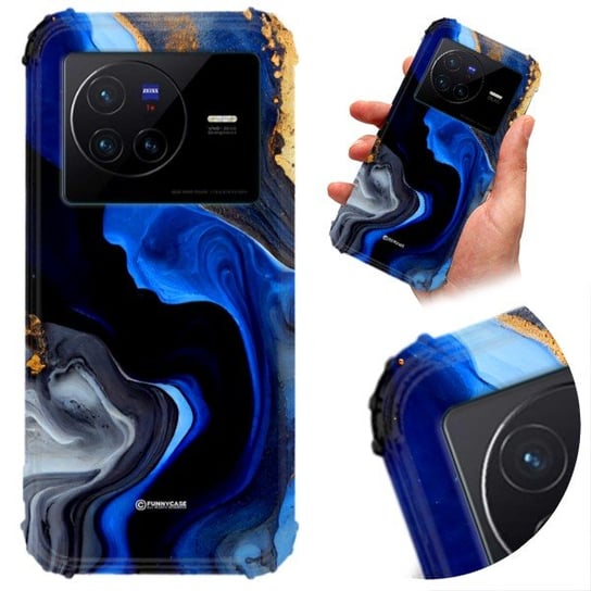 ETUI ANTI-SHOCK do VIVO X80 Marmurki MARBLE Wzory Funnycase