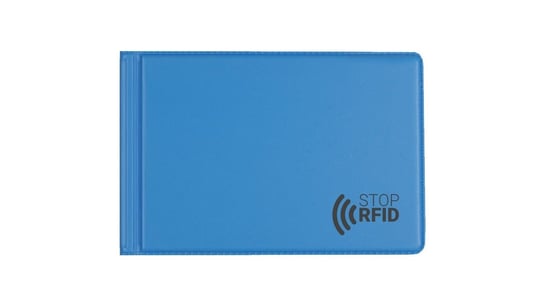 Etui antykradzieżowe karty zbliżeniowe 6 kart RFID - niebieski Biurfol