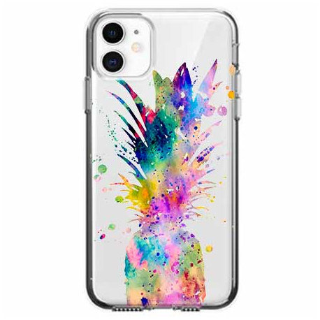 Etui, Apple iPhone 11, Watercolor ananasowa eksplozja EtuiStudio