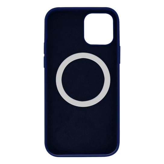 Etui Apple iPhone 12 Mini Magsafe Silikonowe półsztywne Anti-tracking - niebieskie Avizar