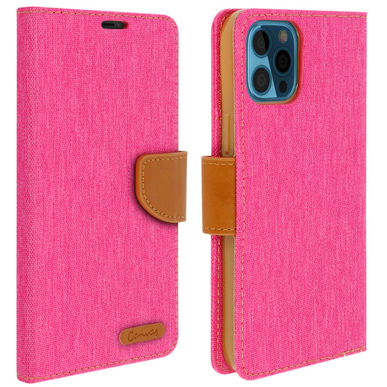 Etui Apple iPhone 12 Pro Max Fabric Canvas Series - różowe Avizar