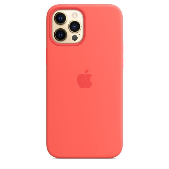 Etui Apple iPhone 12 Pro Max Silikonowe Pink Citrus Grejpfrutowe MHL93ZM/A MagSafe Apple