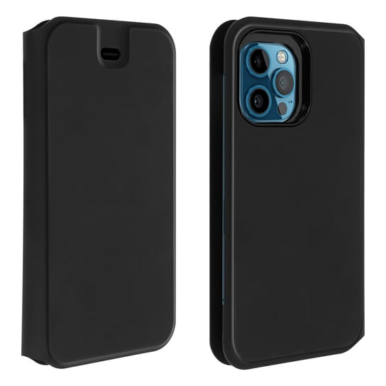 Etui Apple iPhone 12 Pro Max z klapką, etui na karty Strada Via Otterbox czarne OtterBox