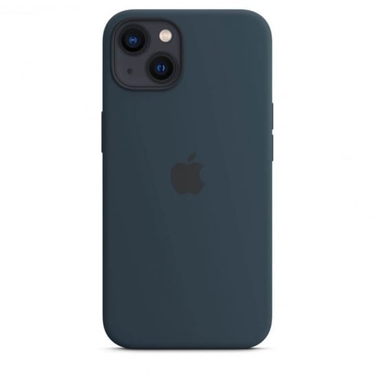 Etui Apple iPhone 13 Silikonowe Abyss Blue MM293ZM/A Niebieski MagSafe Apple