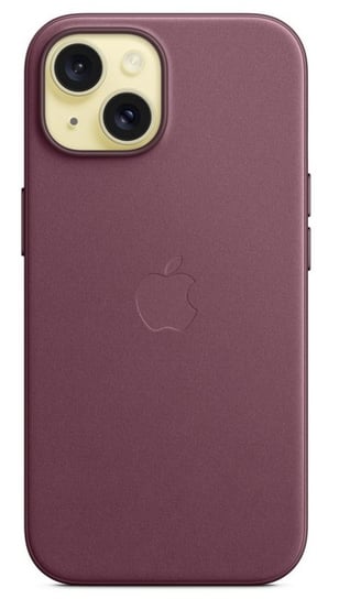 Etui Apple iPhone 15 FineWoven MT3E3ZM/A Mulberry Z Tkaniny MagSafe Bordowe Apple