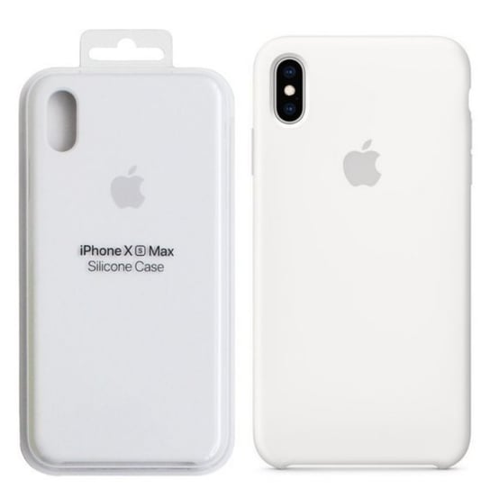 Etui Apple iPhone XS Max Silikonowe MRWF2ZM/A Biały White Plecki Apple