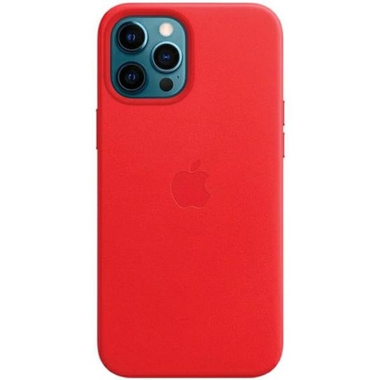 Etui Apple Mhkj3Ze/A Iphone 12 Pro Max 6,7" Czerwony/Red Leather Case Magesafe Apple