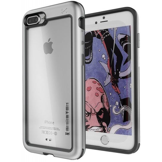 Etui, Atomic Slim iPhone 8, 7 Plus srebrny, Ghostek