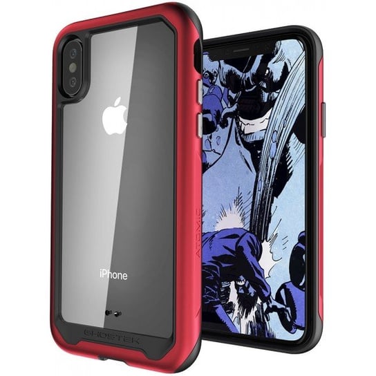 Etui, Atomic Slim2 iPhone XS, X 5.8, czerwony Ghostek