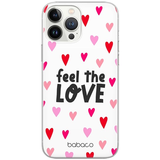 Etui Babaco dedykowane do Huawei P SMART 2021, wzór: Feel the love 001 Etui częściowo przeźroczyste, oryginalne i oficjalnie licencjonowane ERT Group