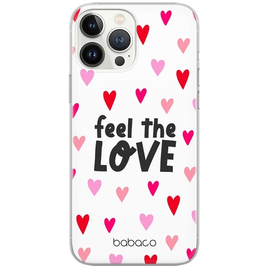 Etui Babaco dedykowane do Huawei P Smart Plus 2019, wzór: Feel the love 001 Etui częściowo przeźroczyste, oryginalne i oficjalnie licencjonowane ERT Group