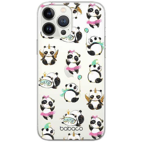 Etui Babaco dedykowane do Iphone 11 PRO MAX, wzór: Panda 008 Etui częściowo przeźroczyste, oryginalne i oficjalnie licencjonowane Babaco