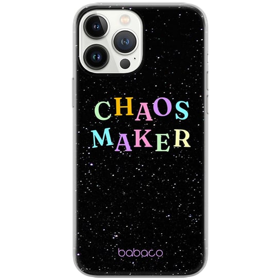 Etui Babaco dedykowane do Iphone 13 PRO MAX, wzór: Chaos maker 002 Etui całkowicie zadrukowane, oryginalne i oficjalnie licencjonowane ERT Group