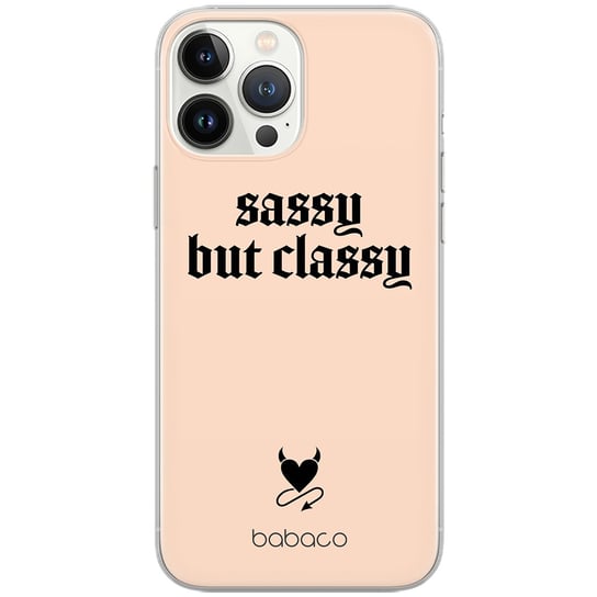 Etui Babaco dedykowane do Iphone 14 PLUS wzór: Sassy but classy 001 oryginalne i oficjalnie licencjonowane Babaco