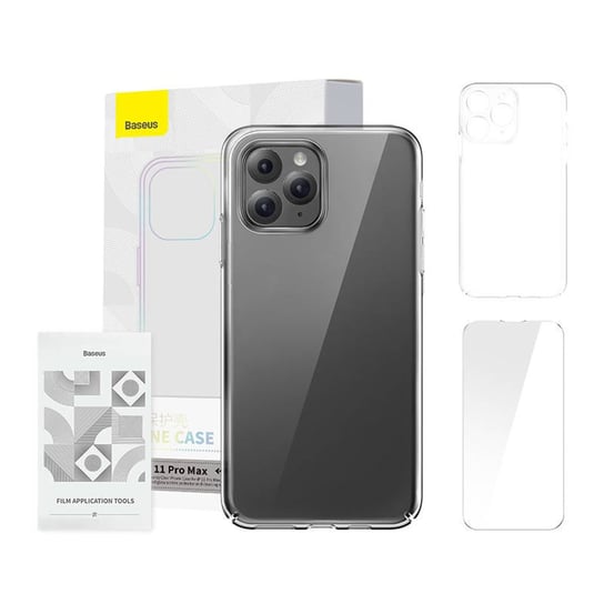 Etui Baseus Crystal Series Clear do iPhone 11 pro max (przeźroczyste) +szkło hartowane +zestaw czyszczący Inna marka