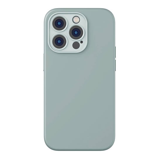 Etui Baseus Liquid Silica Gel do iPhone 14 Pro Max (zielone) +szkło hartowane +zestaw czyszczący Baseus