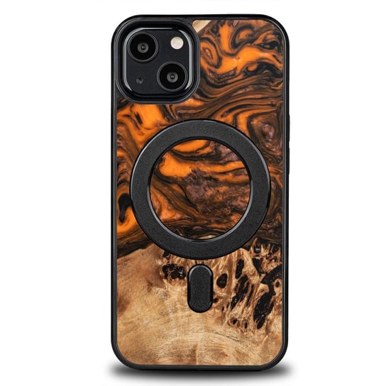 Etui Bewood Unique na iPhone 13 - Orange z MagSafe BEWOOD