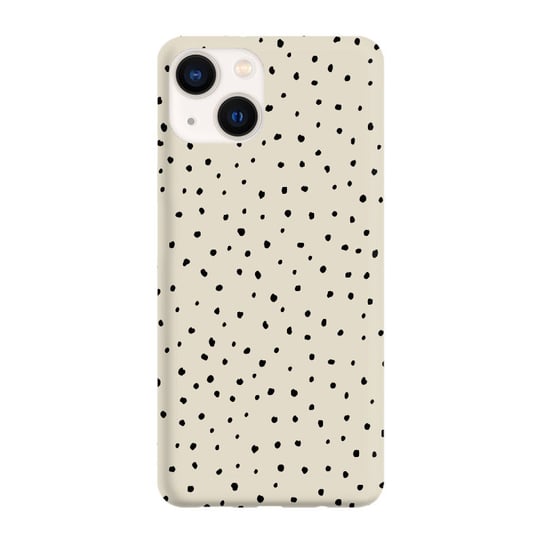 Etui beżowe matowe z nadrukiem Apple iPhone 15 Kropki tiny dots PieceofCase