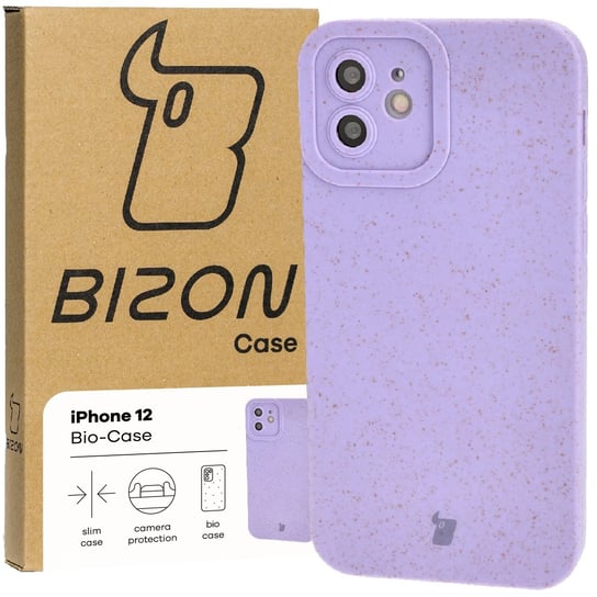 Etui Bizon Bio Case do Apple iPhone 12, fioletowe Bizon