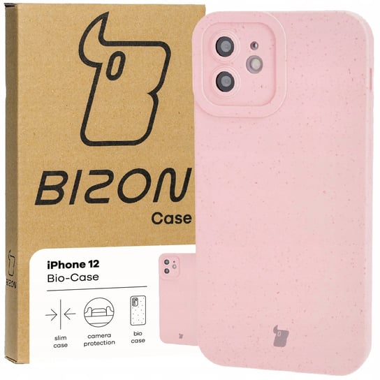 Etui Bizon Bio Case do Apple iPhone 12, różowe Bizon