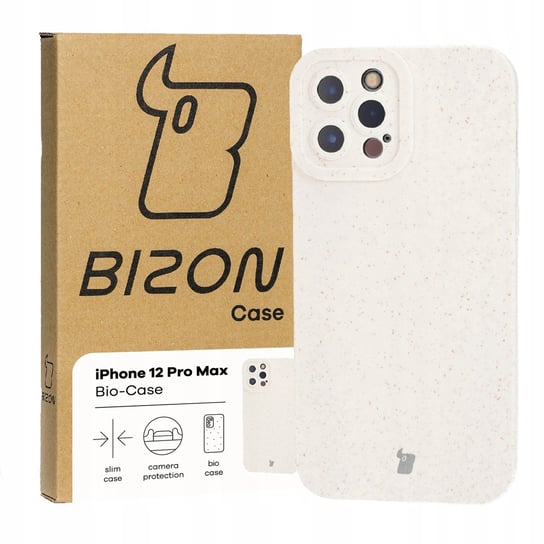 Etui Bizon Bio Case do iPhone 12 Pro Max, ecru Bizon
