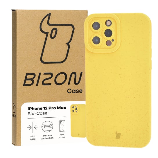 Etui Bizon Bio Case do iPhone 12 Pro Max, żółte Bizon