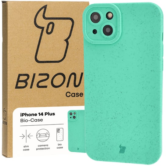 Etui Bizon Bio Case do iPhone 14 Plus, zielone Bizon