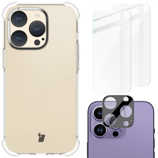 Etui Bizon Case Clear Pack do Apple iPhone 15 Pro, przezroczyste Bizon