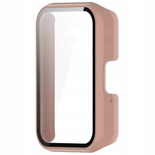 Etui Bizon Case+Glass Watch do Galaxy Fit 3, różowe Bizon