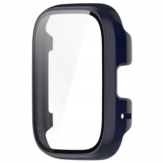 Etui Bizon Case+Glass Watch do Xiaomi Redmi Watch 3 Active, niebieskie Bizon