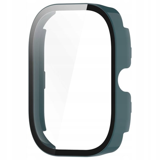 Etui Bizon Case+Glass Watch do Xiaomi Redmi Watch 4, zielone Bizon