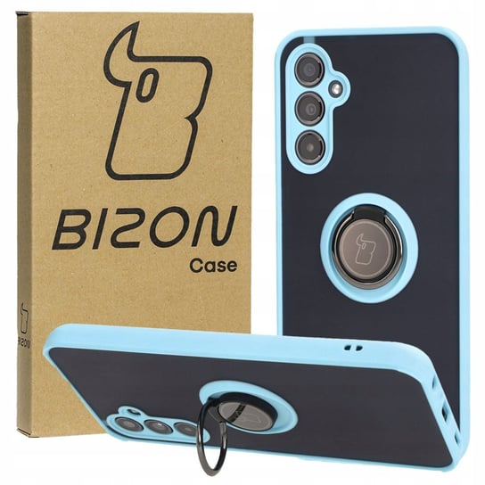 Etui Bizon Case Hybrid Ring Do Galaxy M34 5G, Błękitne Bizon