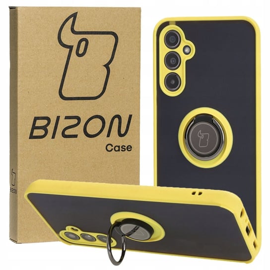 Etui Bizon Case Hybrid Ring Do Galaxy M34 5G, Żółte Bizon