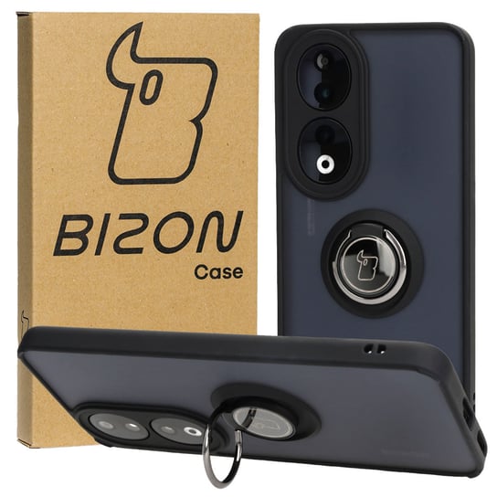 Etui Bizon Case Hybrid Ring do Honor 90, czarne Bizon