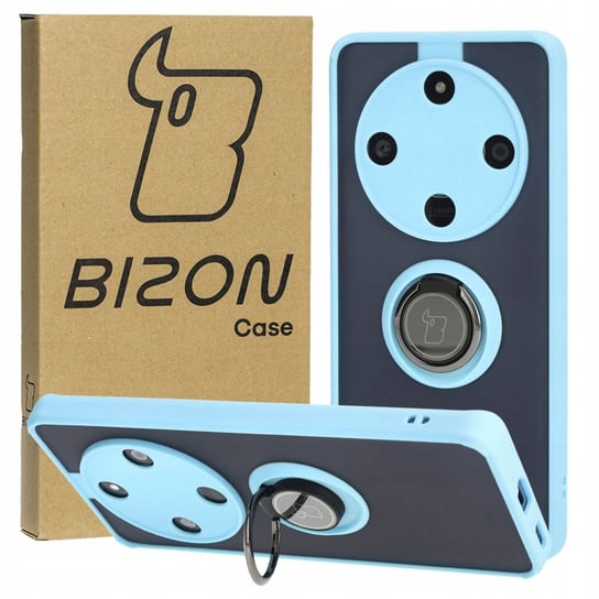 Etui Bizon Case Hybrid Ring do Honor Magic6 Lite,  błękitne Bizon