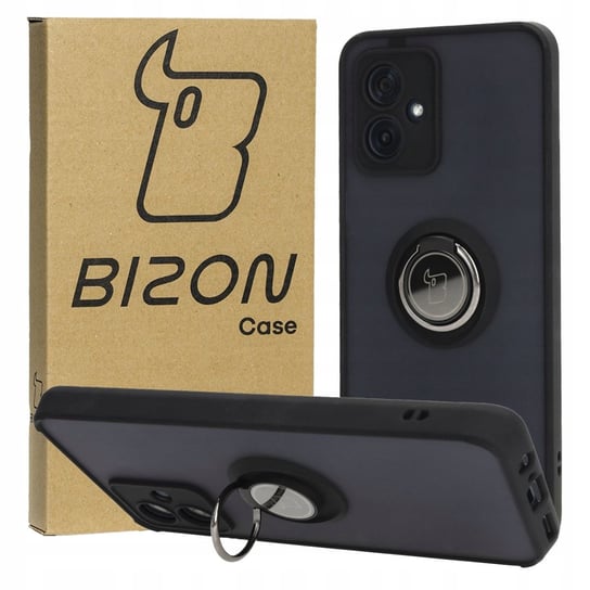Etui Bizon Case Hybrid Ring do Motorola Moto G54 5G, czarne Bizon