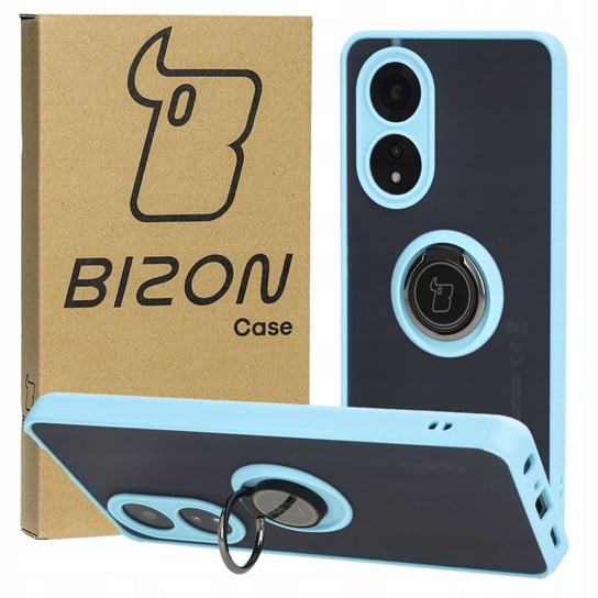 Etui Bizon Case Hybrid Ring Do Oppo A58 4G, Błękitne Bizon