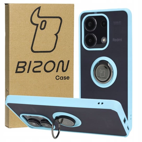 Etui Bizon Case Hybrid Ring do Xiaomi Redmi Note 13 4G, błękitne Bizon