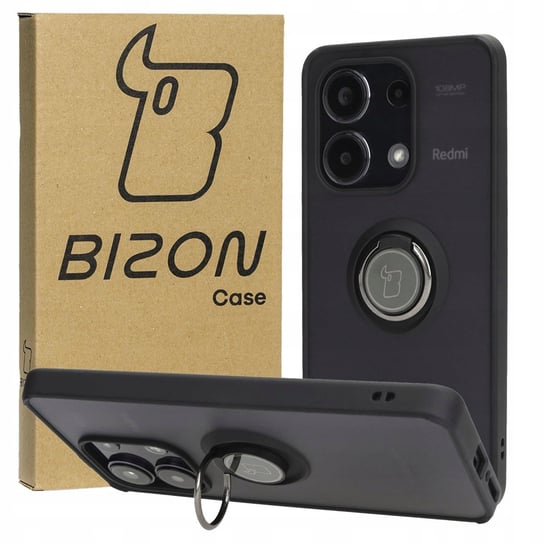 Etui Bizon Case Hybrid Ring do Xiaomi Redmi Note 13 4G, czarne Bizon