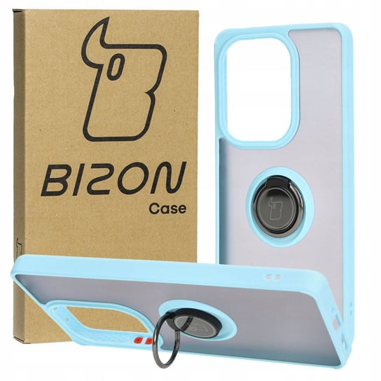 Etui Bizon Case Hybrid Ring do Xiaomi Redmi Note 13 Pro 4G/Poco M6 Pro 4G, błękitne Bizon