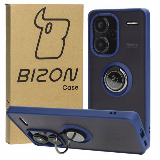 Etui Bizon Case Hybrid Ring do Xiaomi Redmi Note 13 Pro+ 5G, granatowe Bizon