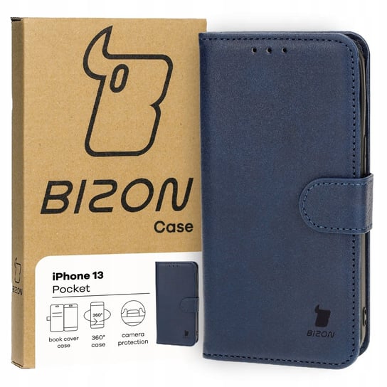 Etui Bizon Case Pocket do Apple iPhone 13, granatowe Bizon