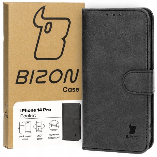 Etui Bizon Case Pocket do Apple iPhone 14 Pro, czarne Bizon