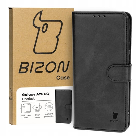 Etui Bizon Case Pocket do Galaxy A25 5G, czarne Bizon