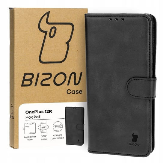Etui Bizon Case Pocket do OnePlus 12R, czarne Bizon