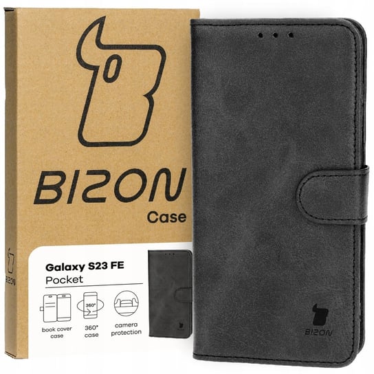 Etui Bizon Case Pocket do Samsung Galaxy S23 FE, czarne Bizon