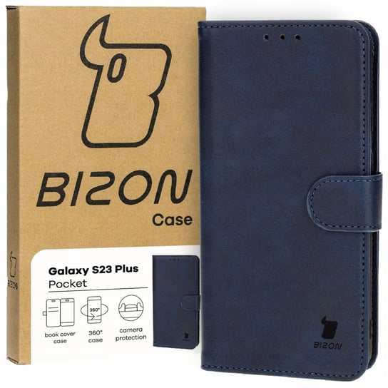 Etui Bizon Case Pocket Do Samsung Galaxy S23 Plus, Granatowe Bizon